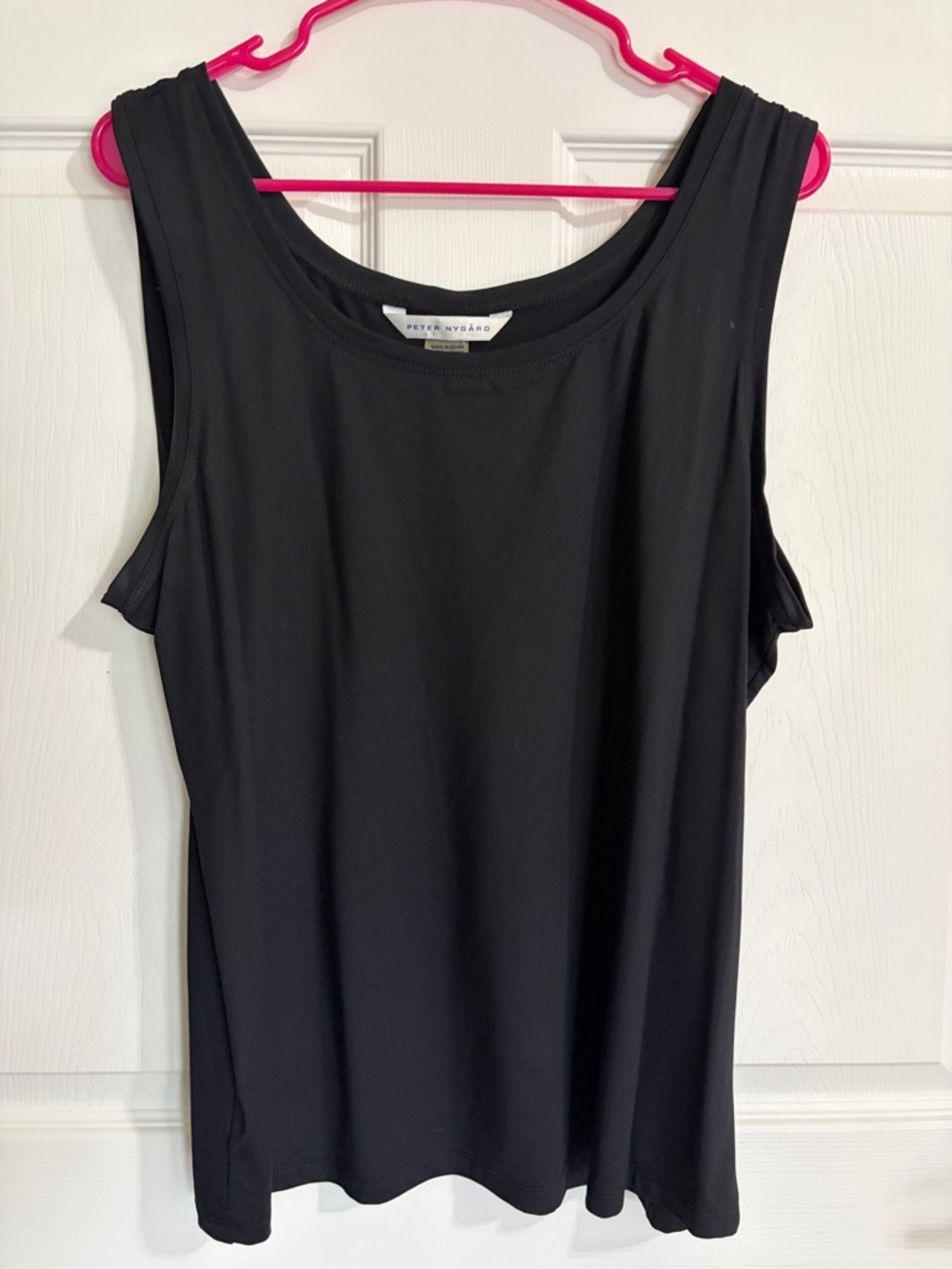 Peter Nygard Black Sleeveless Tank Top